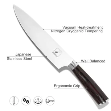 imarku Japanese Chef Knife - 8" Sharp and Durable