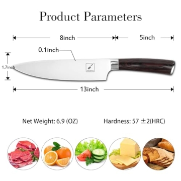 imarku Japanese Chef Knife - 8" Sharp and Durable