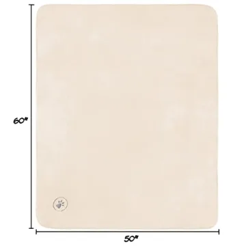 PETMAKER Waterproof Pet Blanket - Reversible Sherpa Fleece Throw