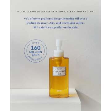 DHC Deep Cleansing Oil and Lip Cream, Facial Cleansing Oil, Makeup Remover, Hydrating, Moisturizing,...
