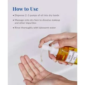 DHC Deep Cleansing Oil and Lip Cream, Facial Cleansing Oil, Makeup Remover, Hydrating, Moisturizing, Soothing, Set, Fragrance and Colorant Free, Ideal for all skin types, 6.7 fl. oz. and 0.05 oz.