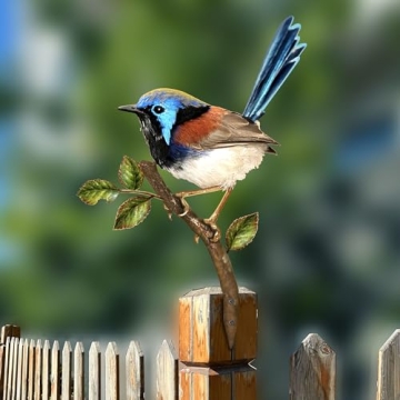 Vibrant Metal Bird Decoration for Garden Courtyard Art