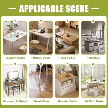 OstepDecor 2mm Thick Clear Desk Protector Mat - 12 x 48 Inch