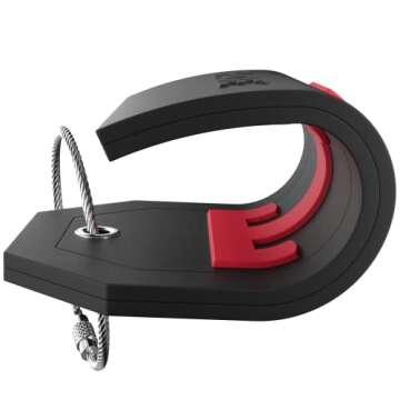 Initial Luggage Tag with Full Privacy Cover and Stainless Steel Loop (Black) (T)