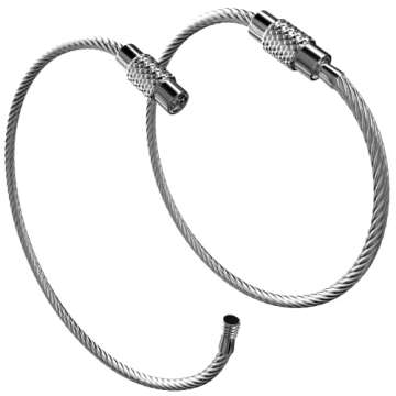 Initial Luggage Tag with Full Privacy Cover and Stainless Steel Loop (Black) (T)