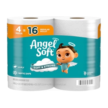 Angel Soft Toilet Paper - Soft, Strong & Eco-Friendly