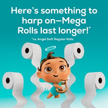 Angel Soft Toilet Paper Mega Rolls – Soft & Strong Essentials