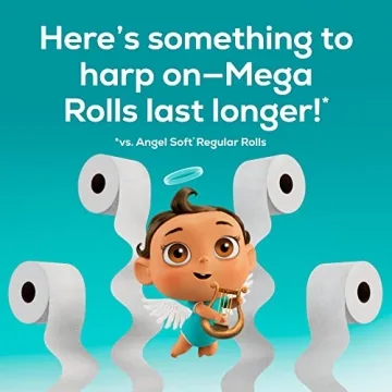 Angel Soft Toilet Paper Mega Rolls – Soft & Strong Essentials