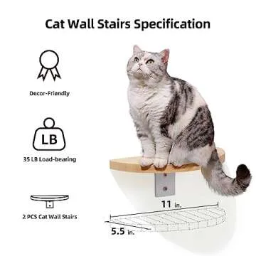 FUKUMARU Cat Wall Furniture Set with Transparent Capsule