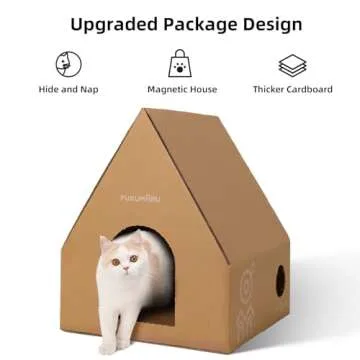 FUKUMARU Cat Wall Furniture Set with Transparent Capsule