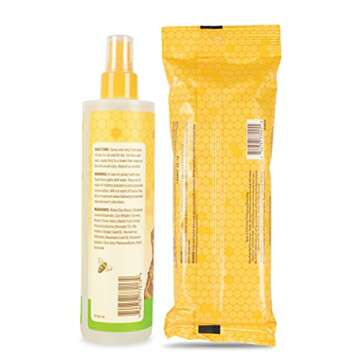 Burt's Bees For Dogs Multipurpose Hypoallergenic Grooming Wipes - Burts Bees Dog Deodorizing Spray, ...