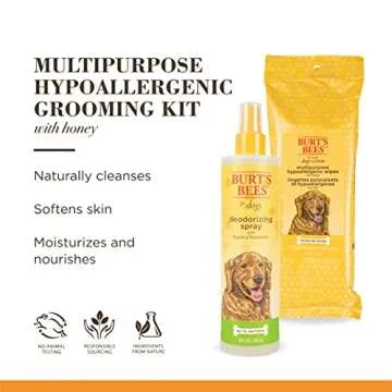 Natural Grooming Wipes for All Dogs - Burt's Bees