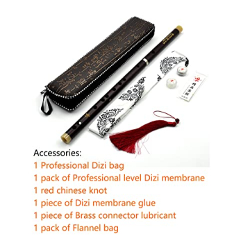 NICOSHINE C Key Dizi - Beginner's Chinese Flute with Accessories