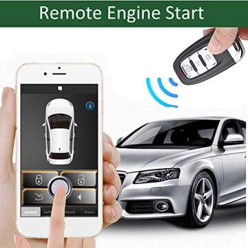 PKE Remote Starter Kits Universal Car Remote Engine Start for Car One Key Push Engine Start Keyless ...