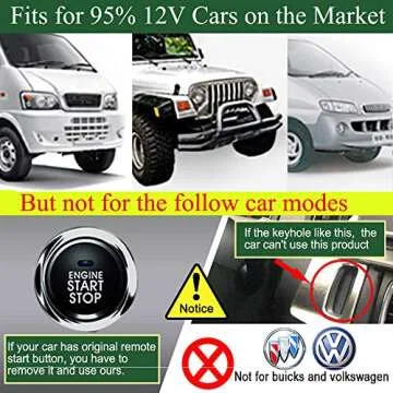 PKE Remote Starter Kits Universal Car Remote Engine Start for Car One Key Push Engine Start Keyless Entry for Car Remote Key or App Control Gifts for Man