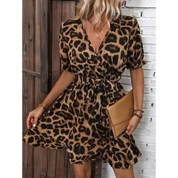Stylish WDIRARA Leopard Print Dress for Women