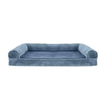 Furhaven Orthopedic Dog Bed for Large Dogs w/ Removable Bolsters & Washable Cover, For Dogs Up to 95...