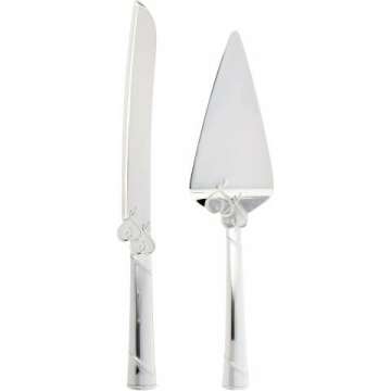 Lenox True Love Cake Knife & Server Set - Metallic