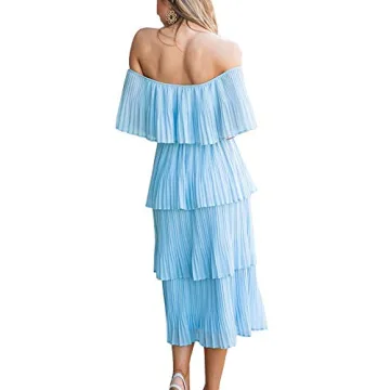 ETCYY Women's Elegant Off Shoulder Summer Dress