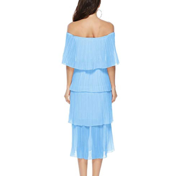ETCYY Women's Elegant Off Shoulder Summer Dress