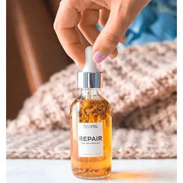 Teami Repair Jojoba Face Oil for Women with Coconut Oil, Camellia Seed & Vitamin E Oil for Skin - Facial Oil Cleanser for Sensitive, Normal, Oily & Dry Skin (2oz)