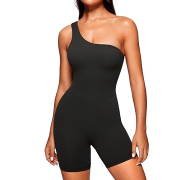 CRZ YOGA Butterluxe One Shoulder Romper - Ultimate Comfort & Style