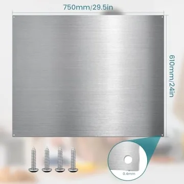 Stainless Steel Backsplash 24"x30" - Easy Install