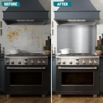 Stainless Steel Backsplash 24"x30" - Easy Install