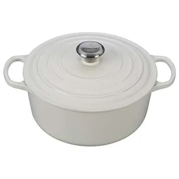 Le Creuset Enameled Cast Iron Signature Cookware Set, 5 pc. , White