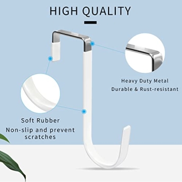 FYY Over The Door Hooks - Heavy Duty Organizer 4 Pack