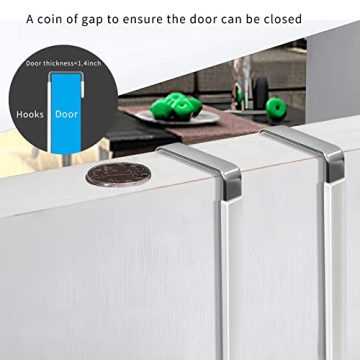 FYY Over The Door Hooks - Heavy Duty Organizer 4 Pack