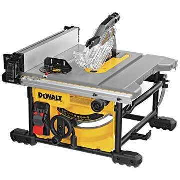 DEWALT Jobsite Table Saw with Portable Stand - 8-1/4 Inch