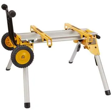 DEWALT Compact Table Saw with Rolling Stand for Jobs