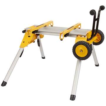 DEWALT Compact Table Saw with Rolling Stand for Jobs