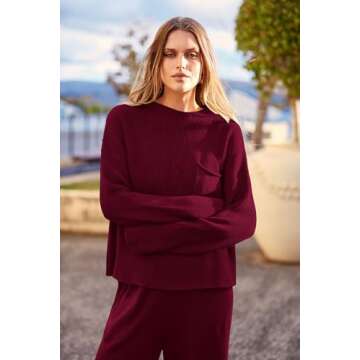 PRETTYGARDEN Women's Cozy Winter Sweater Set