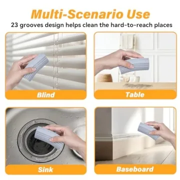 YFUIF Damp Clean Duster Sponge for Efficient Household Cleaning