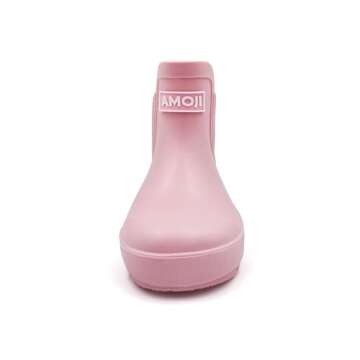 Amoji Kids Waterproof Garden Rain Boots for Toddlers