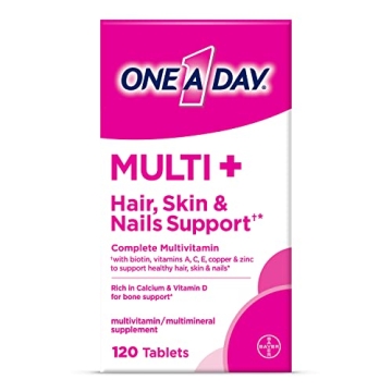 One A Day Multi+ Hair, Skin & Nails Multivitamin Tablets 120 Count