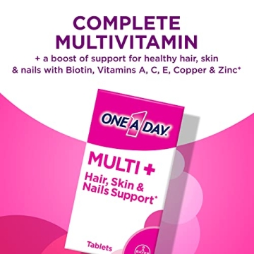 One A Day Multi+ Hair, Skin & Nails Multivitamin Tablets 120 Count