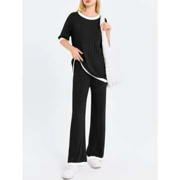 Tankaneo Women's Stylish 2-Piece Loungewear Outfit