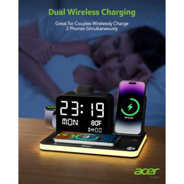 Acer 7-in-1 Wireless Charger for Apple & Android Devices