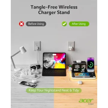 Acer 7-in-1 Wireless Charger for Apple & Android Devices