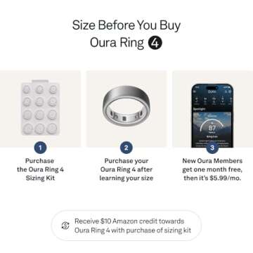 Oura Ring 4 - Stylish Smart Ring with Sleep Tracking