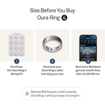 Oura Ring 4 - Stylish Smart Ring with Sleep Tracking