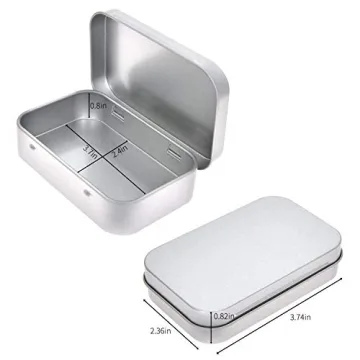 Aybloom 40 Pack Metal Hinged Tins for Storage and Gifts