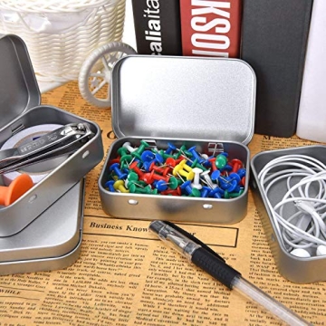 Aybloom 40 Pack Metal Hinged Tins for Storage and Gifts