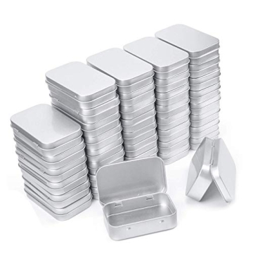 Aybloom 40 Pack Metal Hinged Tins for Storage and Gifts
