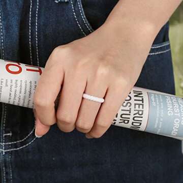 Stylish Egnaro Silicone Wedding Ring for Women