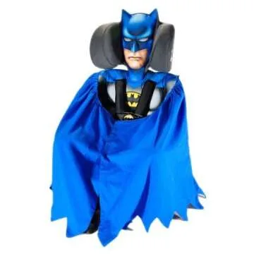 KidsEmbrace DC Comics Blue Batman 2-in-1 Forward-Facing Booster Car Seat LATCH | 5-Point Harness Booster 22-65lbs converts to Belt-Positioning Booster 40-100lbs | Adjustable