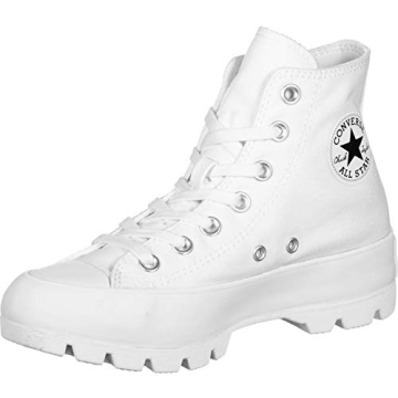 Converse Womens Chuck Taylor All Star Lugged White/Black/White Sneaker - 7